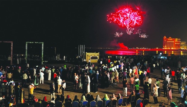 Visitors will see a fireworks display every night during the four-day Eid celebration at Katara - th