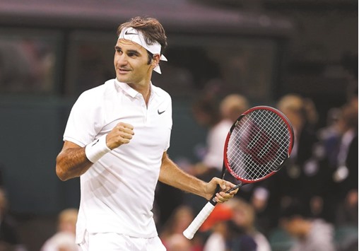Switzerlandu2019s Roger Federer is at ease with himself as he tries to last the distance at Wimbledon.