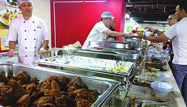 Stalls offer meals to visitors at affordable prices.