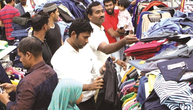 Garments are among the sought-after items during Eid. PICTURE: Nasar TK