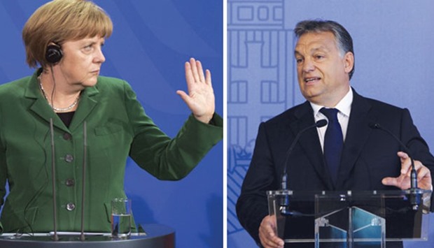Merkel: expected the referendum to change nothing. Orban: has said that the bloc has no right to u2018redraw Europeu2019s cultural and religious identityu2019.