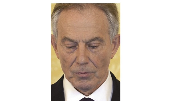 Blair during the press conference in London yesterday following the publication of The Iraq Inquiry Report by John Chilcot.