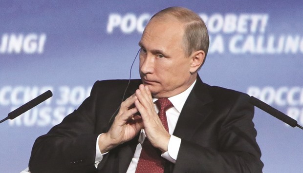 Putin: Facing biggest test at ballot box.