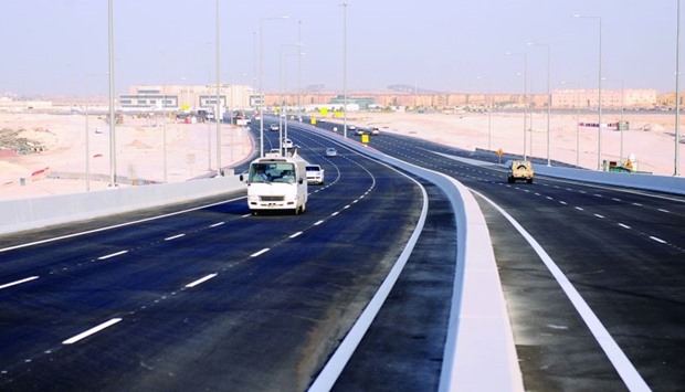 The new bridge, which extends from F-Ring Road to Mesaimeer Road, connects a number of areas lying on the eastern and western sides of Doha. PICTURES: Shaji Kayamkulam
