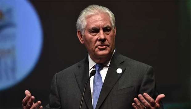US Secretary of State Rex Tillerson speaks during the 22nd World Petroleum Congress opening ceremony in Istanbul on Sunday.