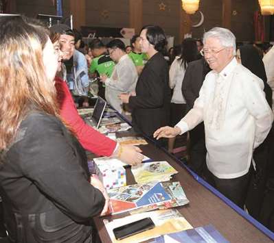 Ambassador Timbayan visited each of the stalls at the PIDC venue.