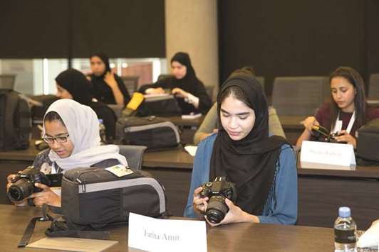 Students seen at the workshop.