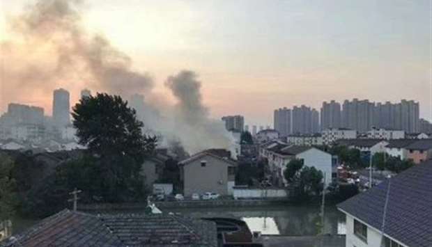 The fire broke out before dawn at a two-storey residential house in Yushan town in Changshu city