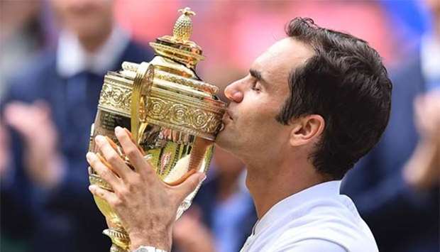 Roger Federer won a record eighth Wimbledon crown this year.