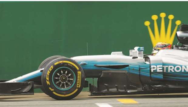 Mercedesu2019 Lewis Hamilton in action during the British Grand Prix 2017 at Silverstone, Britain. (Reuters)