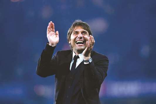 This file photo shows Chelseau2019s Italian manager Antonio Conte.