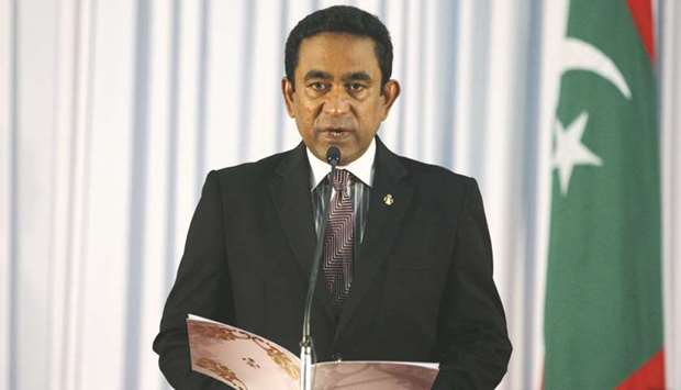 President Abdulla Yameen ... facing challenge