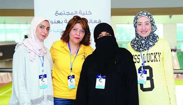 CCQ team led by Safia al-Sheeb (second right) at the event. PICTURES: Ram Chand