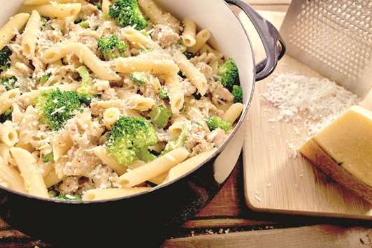 Chicken n Broccoli Pasta. Photo by the author