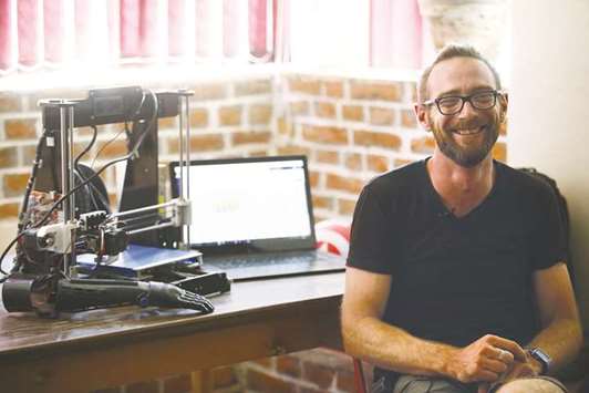 Disaster Hack founder Matthew Rockwell during an interview in Kathmandu.