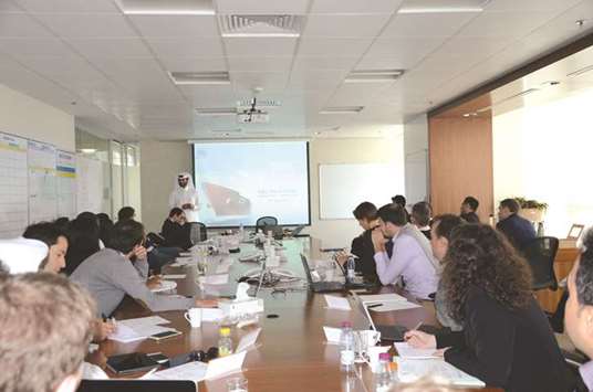 HEC Paris Executive MBA participants attending a session at  RasGas head office.