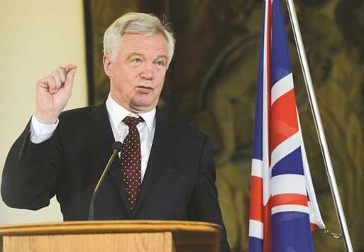 British Secretary of State for Exiting the European Union (Brexit Minister) David Davis.