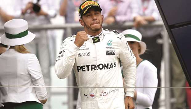 File picture of Mercedesu2019 British driver Lewis Hamilton.