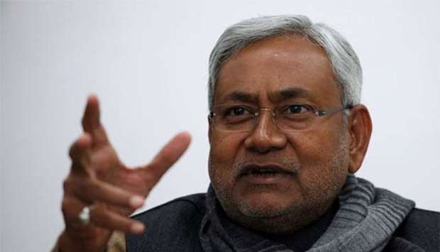 Nitish Kumar has taken oath as Bihar chief minister hours after resigning.