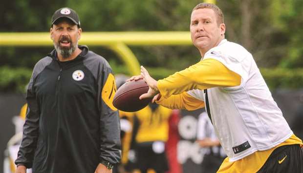 Ben Roethlisberger (right), who guided Pittsburgh to Super Bowl triumphs over Seattle in 2006 and Arizona in 2009, will equal Terry Bradshaw for the longest tenure as a Steelers quarterback entering this season.