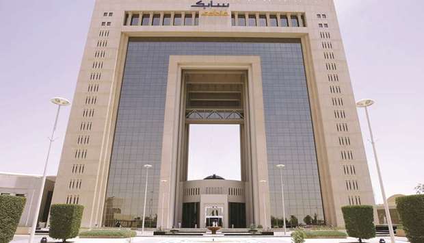 A picture taken on July 19, 2009 shows the headquarters of Saudi Basic Industries Corporation (Sabic) in Riyadh. Sabicu2019s net profit fell to 3.71bn riyals ($989.3mn) in the three months to June 30 from a revised 4.96bn a year earlier, the company said in a bourse statement.