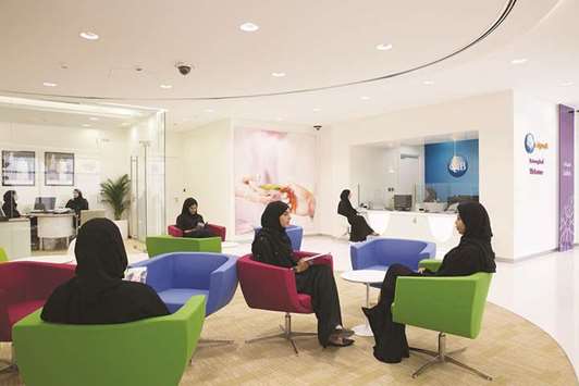 A QIB Ladies Banking Centre.