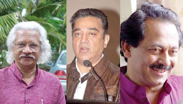 OVERLOOKED: From left: Adoor Gopalakrishnan, Kamal Haasan and Girish Kasaravalli are just some of the notable Indian cinema personalities that the Academy has loverlooked for their membership.