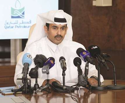 Al-Kaabi addressing a press conference at the QP headquarters yesterday. PICTURE: Thajudeen