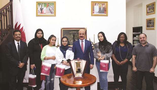 The participants pose for a picture.