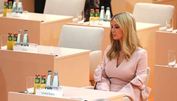 Ivanka Trump at the third working session of the G20 in Hamburg.