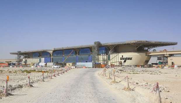 A view of the upcoming Economic Zone station.