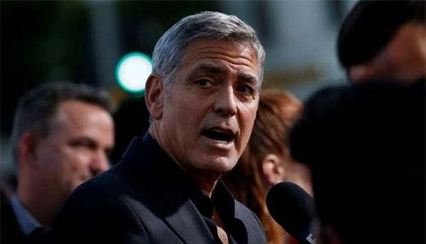 George Clooney is in Sardinia to film a miniseries.