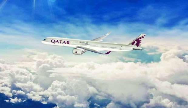 Qatar Airways' ultra-modern A350-1000 that will be on display at this yearu2019s Farnborough International Airshow
