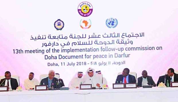Committee for peace in Darfur meets in Doha