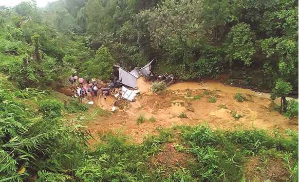 A deadly landslide hit a remote area in Manipuru2019s Tamenglong district, some 160kms from the state capital Imphal. Nine people died in the tragedy.