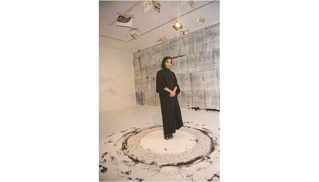 Qatari artist Bouthayna al-Muftah showcases her work at Project Space at Mathaf.
