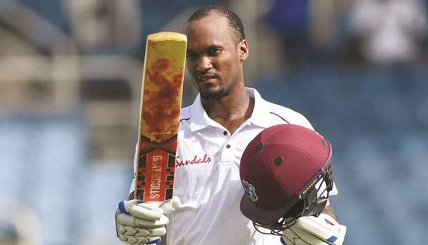 West Indies' opener Kraigg Brathwaite made 110. (AFP)