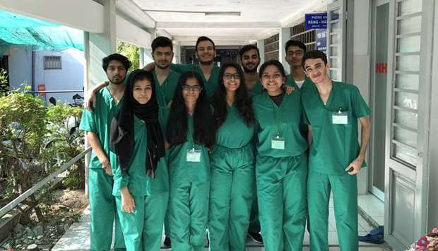 Ten WCM-Q pre-med students spent 12 days in Vietnam on a global health service trip.