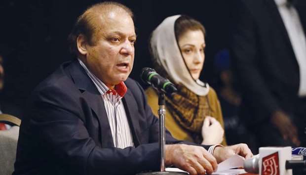 Sharif and Maryam: convicted earlier this month.