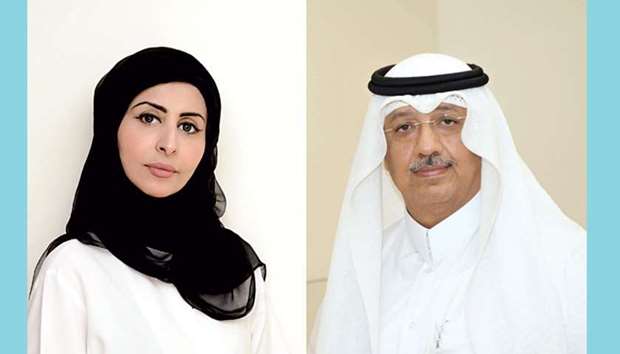 Dr Wafa al-Yazeedi, Right: Mahmoud al-Raisi
