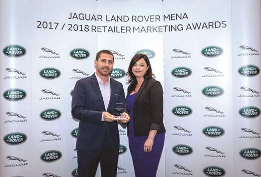 Alfardan Premier Motors received two marketing awards for the Best Jaguar Land Rover Event in 2017/2018 and the Best Jaguar Land Rover Social Media Content produced during the past 12 months in the Mena region.