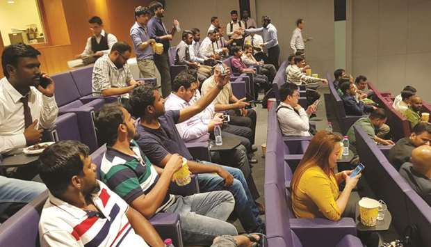 Commercial Bank staff at a fan zone.