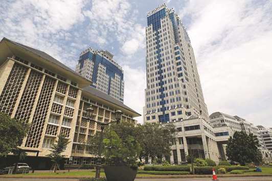 A general view of Bank Indonesiau2019s headquarters in Jakarta. As Indonesiau2019s central bank moves aggressively to shield the local currency from a global emerging-market selloff, businesses are increasingly rattled.