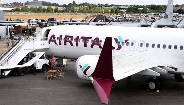 Air Italy's new Boeing 737 MAX 8 aircraft.