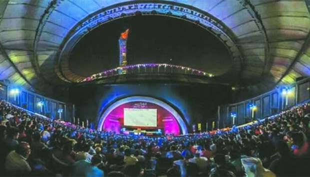 Khalifa International Stadium's World Cup coverage drew more than 85,000 football fans.
