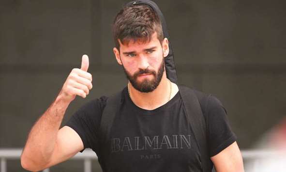 Alisson is set to replace Loris Karius as Liverpoolu2019s first-choice goalkeeper. (AFP)