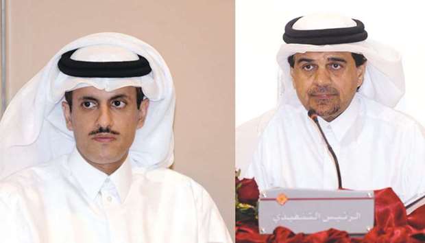 Dr Khalid al-Thani: Great resilience. Right: Al-Shaibei: Upward trajectory.