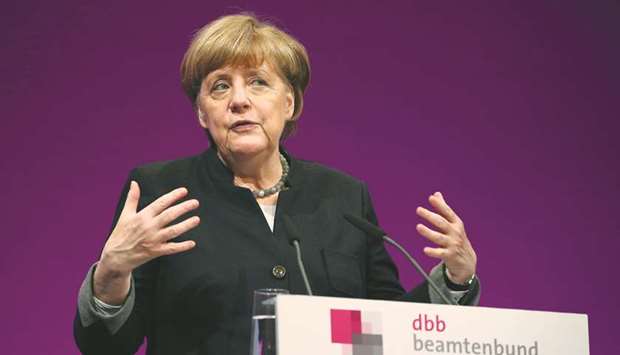 Merkel: the government had u2018proven itself to be capable of actingu2019.