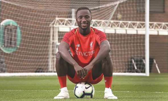 Liverpoolu2019s Naby Keita pictured at the clubu2019s training ground at Melwood.