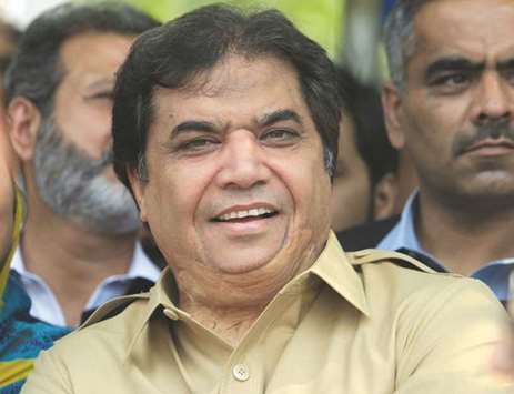 Hanif Abbasi, a nominated candidate of Pakistan Muslim League u2013 Nawaz (PML-N) party for upcoming election, is seen in Islamabad.